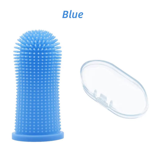 Dog Super Soft Pet Finger Toothbrush Teeth Cleaning Bad Breath Care Nontoxic Silicone Tooth Brush Tool Dog Cat Cleaning Supplies